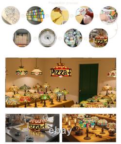 Pizza Hut Lamp Tiffany Style Retro Stained Glass Hanging Lamp