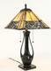 Quoizel 2-light Vintage Table Lamp 26 Tall Heavy Base Stained Glass Ready