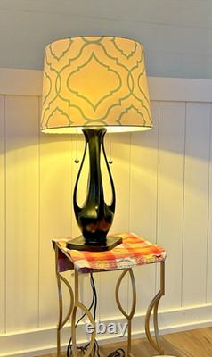 Quoizel 2-Light Vintage Table Lamp 26 Tall Heavy Base Stained Glass Ready