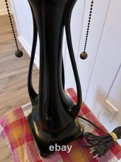 Quoizel 2-Light Vintage Table Lamp 26 Tall Heavy Base Stained Glass Ready