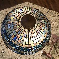 Quoizel Collectibles Tiffany Style Stained Glass 3 Light Pendant Lamp TF12797