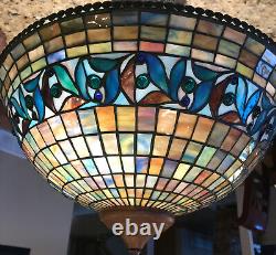 Quoizel Collectibles Tiffany Style Stained Glass 3 Light Pendant Lamp TF12797