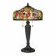 Quoizel Tf3179tpn Tiffany 2-light 26-3/4 High Buffet Table Lamp Withglass Shade
