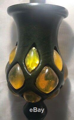 Quoizel TF6347VB 2-Light Tiffany Style Table Lamp Bronze Color, Rare