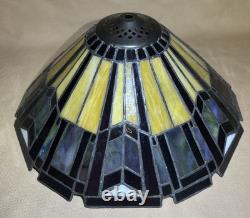 Quoizel Tiffany Style Craftsman Stained Glass Ceiling or Table Lamp Light Shade
