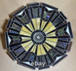 Quoizel Tiffany Style Craftsman Stained Glass Ceiling or Table Lamp Light Shade