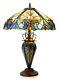 Radiance Goods Tiffany-style 3 Light Victorian Double Lit Table Lamp 18 Shade
