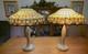 Rare 2 Colour Creations Timeless Serenity Tiffany Table Lamps By Tania Bricel