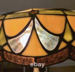 RARE 2 Colour Creations Timeless Serenity Tiffany Table Lamps by Tania Bricel