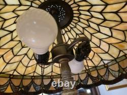 RARE 2 Colour Creations Timeless Serenity Tiffany Table Lamps by Tania Bricel