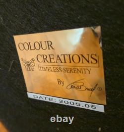 RARE 2 Colour Creations Timeless Serenity Tiffany Table Lamps by Tania Bricel