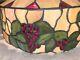 Rare Antique Mosaic Cherry Tree Stained Glass Hanging Lamp P/u In Dfw Only