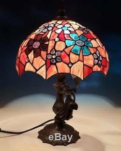 RARE Limited Edition Disney Mary Poppins Tiffany Style Stained Glass Lamp