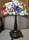 Rare Vintage Butterfly Dale Tiffany Stained Glass Lamp Antique