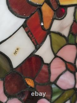 RARE Vintage Butterfly Dale Tiffany Stained Glass Lamp Antique