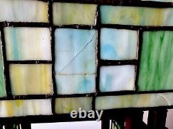 Rare Frank Lloyd Wright Architectural Designed Tiffany Style Stained Glass Lamp