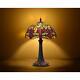 Red Tiffany Style Stained Glass Dragonfly Design 1-light Table Lamp 18int