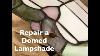 Repairing Cracks In A Domed Stained Glass Lampshade