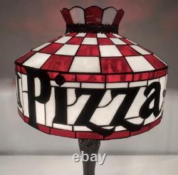 Retro Pizza Hut Style Table Lamp 12 Tiffany Stained Glass Restaurant Light