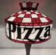 Retro Pizza Hut Style Table Lamp 12 Tiffany Stained Glass Restaurant Light