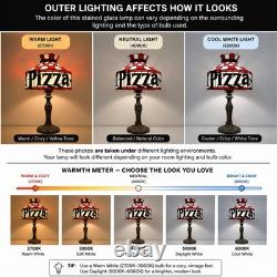 Retro Pizza Hut Style Table Lamp 12 Tiffany Stained Glass Restaurant Light