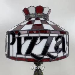 Retro Pizza Hut Style Table Lamp 12 Tiffany Stained Glass Restaurant Light