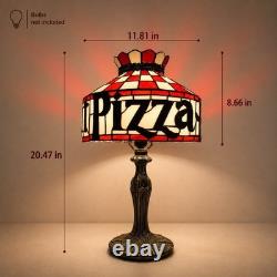 Retro Pizza Hut Style Table Lamp 12 Tiffany Stained Glass Restaurant Light