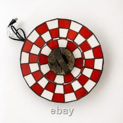 Retro Pizza Hut Style Table Lamp 12 Tiffany Stained Glass Restaurant Light
