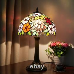 Retro Stained Glass Desk Lamp Country Style Mediterranean Bedside Home Decor