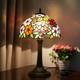 Retro Stained Glass Desk Lamp Country Style Mediterranean Bedside Home Decor