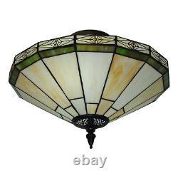 Retro Stained Glass Tiffany Style Hanging Pendant Light Ceiling Lamp Chandelier