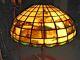 Reverse Painted / Stain Glass Table Lamp Chicago 1918 Original Art Deco X Fine
