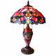 River Of Goods 14825 Magna Carta 3-light 20h Table Lamp With Stained Glass Shade