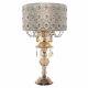 River Of Goods 24 In. Gold Indoor Table Lamp With Champagne Jeweled Blossom Shade