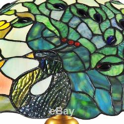 River of Goods Fantastic Feodora Stained Glass Double Lit Table Lamp
