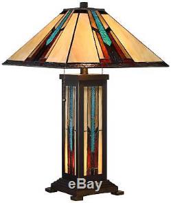 Robert Louis Tiffany Ranier Mission Night Light Table Lamp