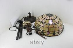 SEE NOTES Bieye L10803 Baroque Tiffany Style Stained Glass Floor Lamp Cream