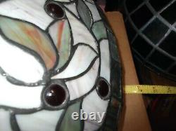 STAINED GLASS 18 Round Lamp Shade Hanging 18l