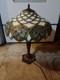 Serena D'italia Glass Table Lamp Tiffany Style Elegant Blue/red