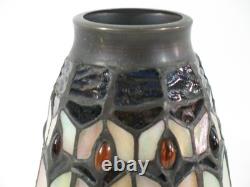 Set 4 Tiffany Style Stained Glass Lamp Replacement Shades Bell Shape Slag