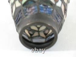 Set 4 Tiffany Style Stained Glass Lamp Replacement Shades Bell Shape Slag