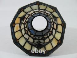 Set 4 Tiffany Style Stained Glass Lamp Replacement Shades Bell Shape Slag