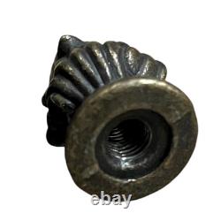 Signed Dale Tiffany Floral Stained Glass Accent Table Lamp Art Nouveau Mosaic