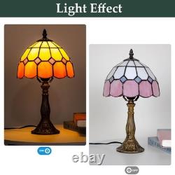 Skyblaze Tiffany Style Table Lamp, Stained Glass Desk Lamp, Vintage Night Lig