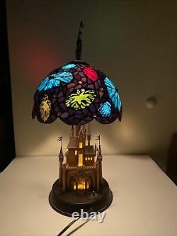 Sleeping Beauty Fantasy in the Sky Stained Glass Lamp Disneyland 50th Anniv