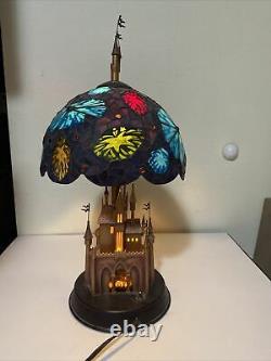 Sleeping Beauty Fantasy in the Sky Stained Glass Lamp Disneyland 50th Anniv