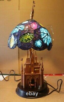 Sleeping Beauty Fantasy in the Sky Stained Glass Lamp Disneyland 50th Anniv