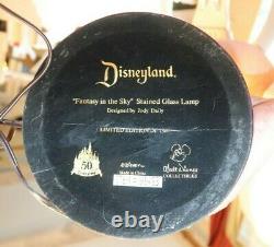 Sleeping Beauty Fantasy in the Sky Stained Glass Lamp Disneyland 50th Anniv