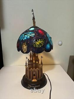 Sleeping Beauty Fantasy in the Sky Stained Glass Lamp Disneyland 50th Anniv