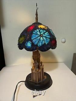 Sleeping Beauty Fantasy in the Sky Stained Glass Lamp Disneyland 50th Anniv